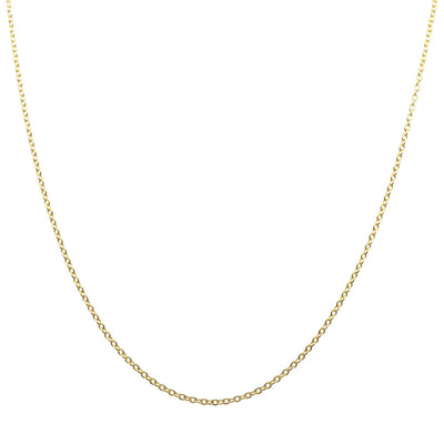9ct Yellow Gold Cable Chain-Necklace-Walker & Hall