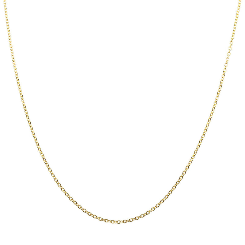 9ct Yellow Gold Cable Chain-Necklace-Walker & Hall