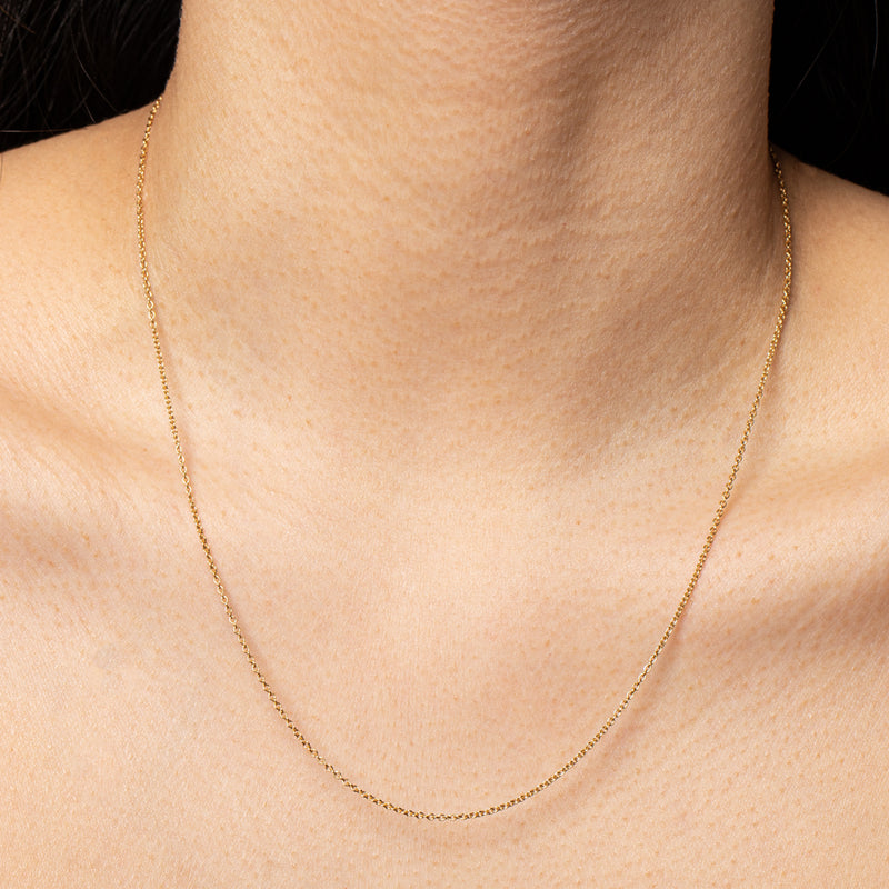 9ct Yellow Gold Cable Chain-Necklace-Walker & Hall