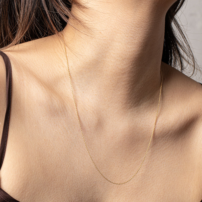 9ct Yellow Gold Cable Chain-Necklace-Walker & Hall