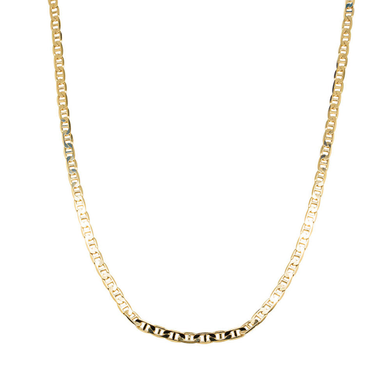 9ct Yellow Gold Anchor Link Necklace-Necklace-Walker & Hall