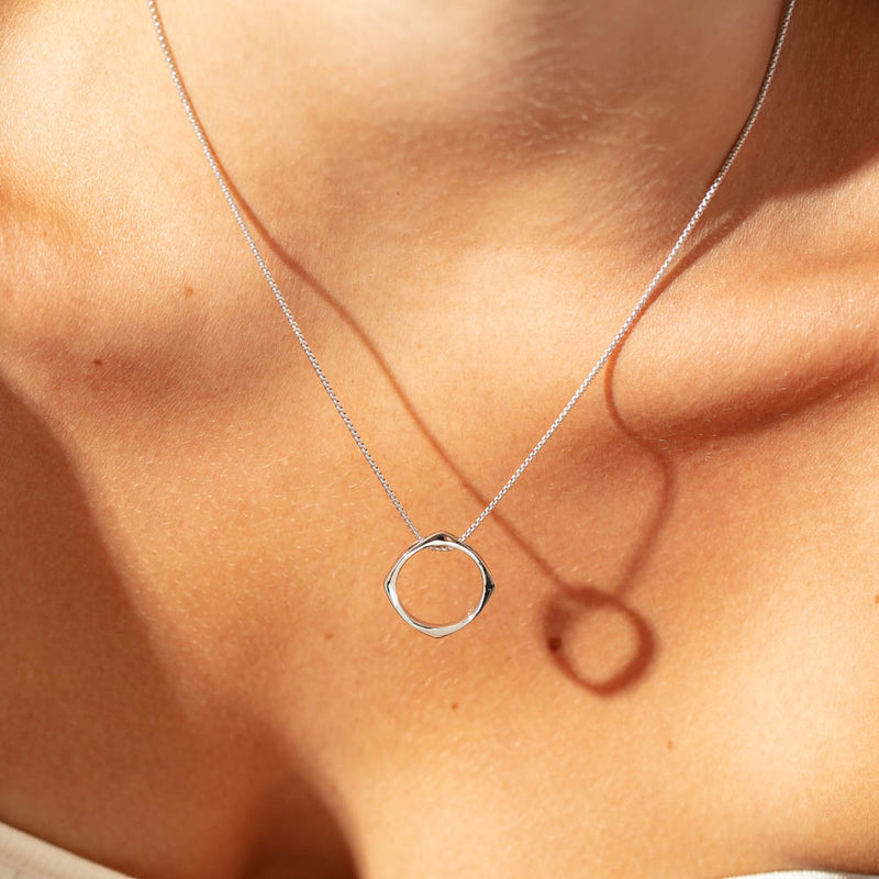 Sterling Silver Eos Pendant-Necklace-Walker & Hall