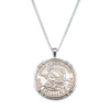 Sterling Silver Pendant with Shilling Coin-Necklace-Walker & Hall