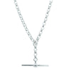 Sterling Silver Belcher Link Fob Chain-Necklace-Walker & Hall