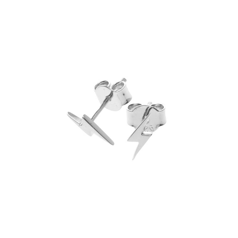 Stolen Girlfriends Club I'll Be Lightening Studs - Sterling Silver-Earrings-Walker & Hall