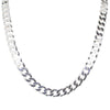 Sterling Silver Cuban Chain Necklace-Necklace-Walker & Hall