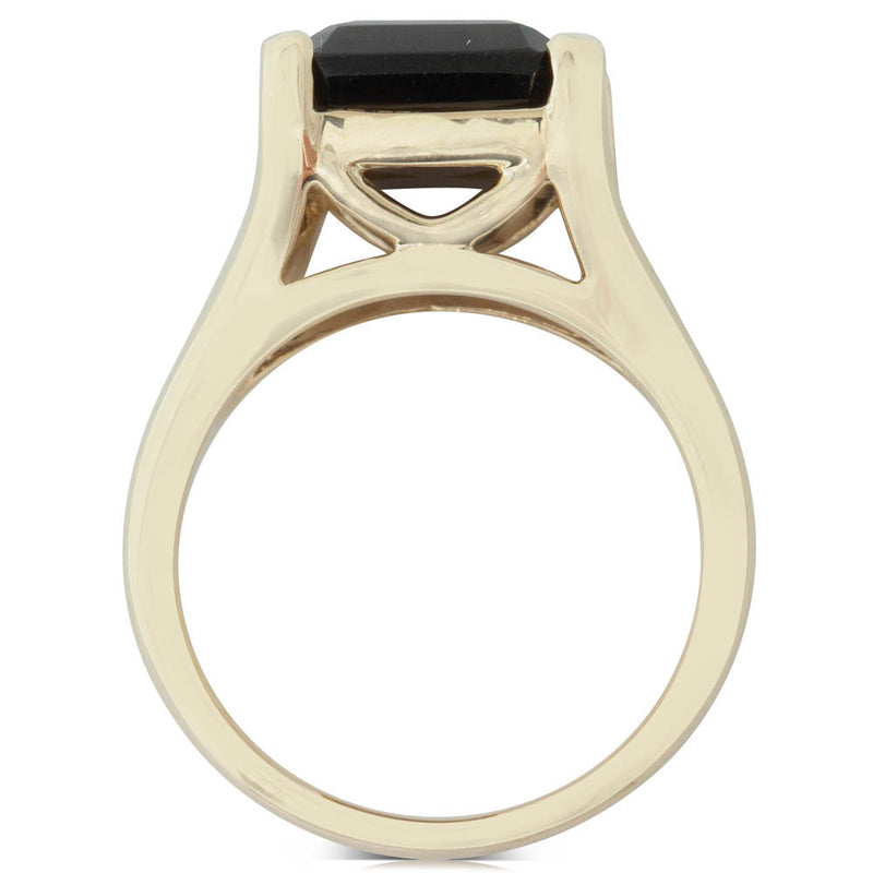 14ct Yellow Gold Smokey Quartz Verona Ring-Ring-Walker & Hall