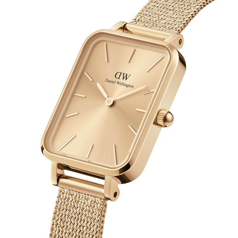 Daniel Wellington Quadro Unitone Watch - Yellow Gold-Watch-Walker & Hall