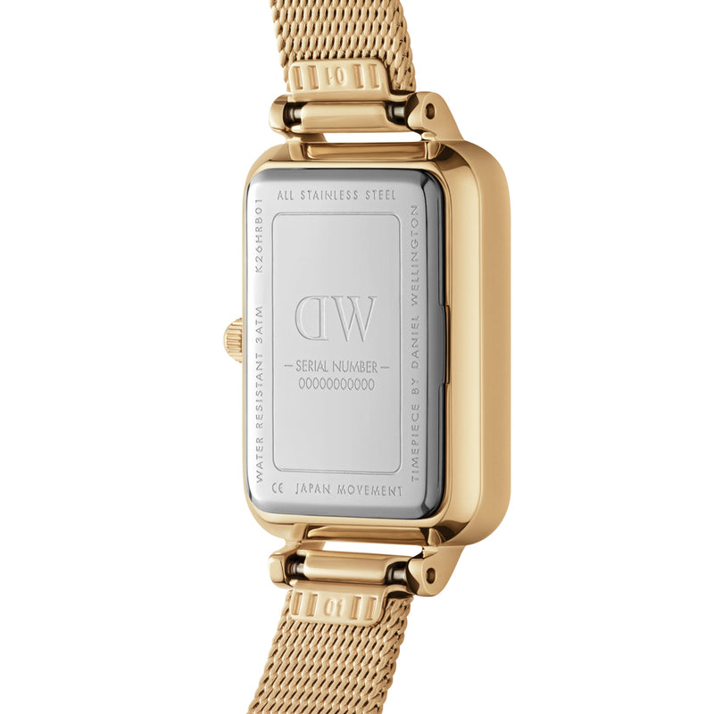 Daniel Wellington Quadro Unitone Watch - Yellow Gold-Watch-Walker & Hall