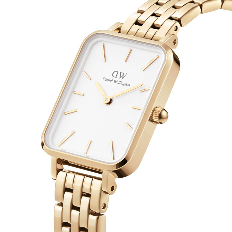 Daniel Wellington Quadro 5-Link Evergold Watch-Watch-Walker & Hall