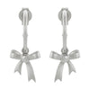 Karen Walker Bow Hoop Earrings - Sterling Silver-Earrings-Walker & Hall