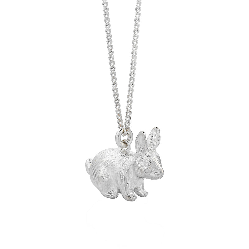 Karen Walker Lunar Rabbit Necklace - Sterling Silver-Necklace-Walker & Hall