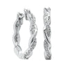 18ct White Gold Diamond Sienna Earrings-Earrings-Walker & Hall