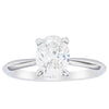 18ct White Gold 1.50ct Oval Cut Diamond Venetian Ring-Ring-Walker & Hall