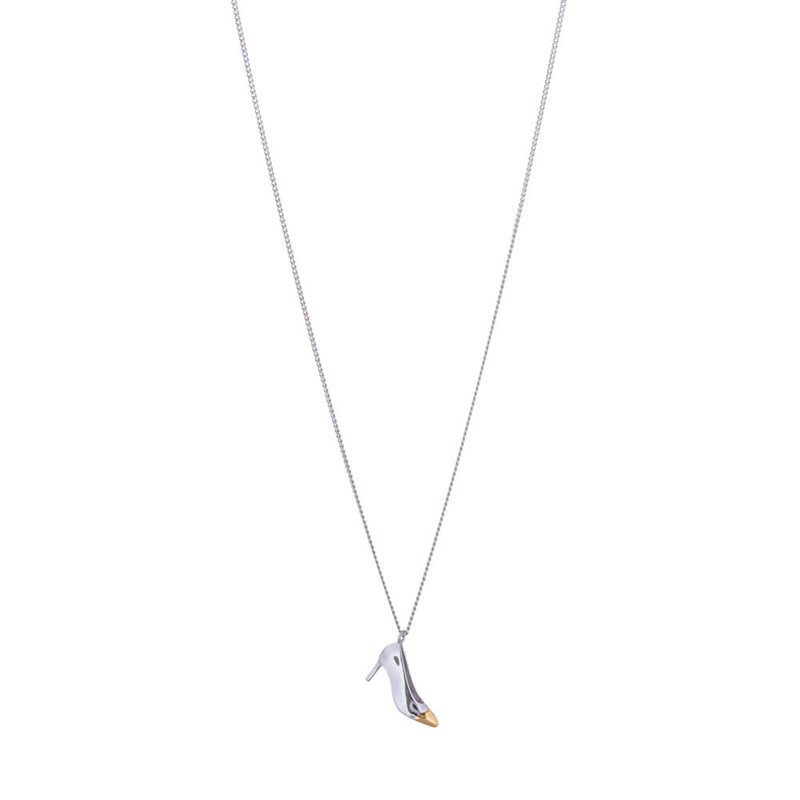 Boh Runga Lola Pendant - Sterling Silver & Gold Plated-Necklace-Walker & Hall