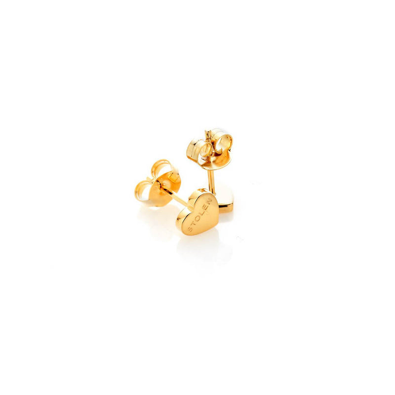 Stolen Girlfriends Club Stolen Heart Earrings - Gold Plated-Earrings-Walker & Hall