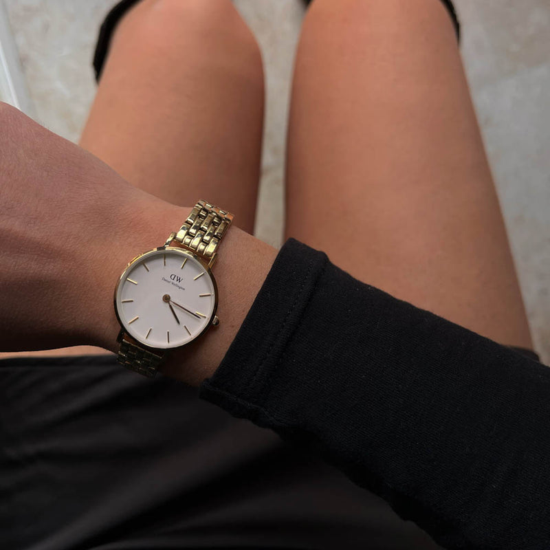 Daniel Wellington Petite 5-link Evergold 28mm Watch-Watch-Walker & Hall
