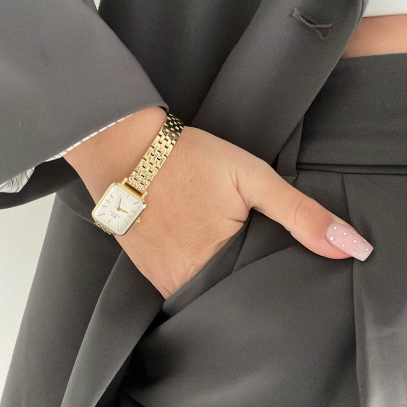 Daniel Wellington Quadro 5-Link Evergold Watch-Watch-Walker & Hall