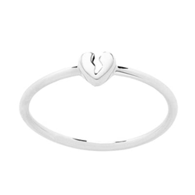 Karen Walker Broken Heart Ring - Sterling Silver-Ring-Walker & Hall