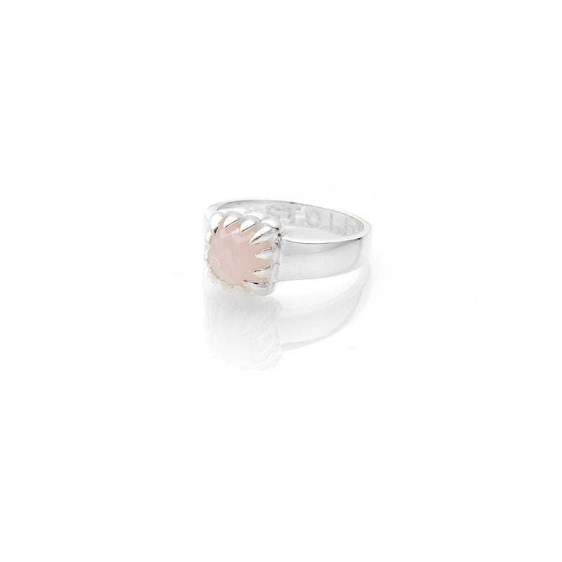 Stolen Girlfriends Club Baby Claw Ring - Sterling Silver & Rose Quartz-Ring-Walker & Hall